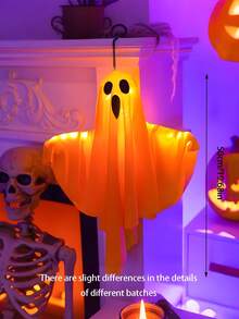 1 件万圣节鬼魂灯 LED 万圣节灯，带发光眼睛的织物鬼魂，模拟逼真的烛光，适用于派对、户外装饰、花园装饰和日常节日装饰，适用于花园、室内、卧室、桌面和室外设置，圣诞节电蜡烛灯，卧室塑料装饰灯，多模式照明模式，包括悬挂绳，非常适合秋季节日 - 彩色 - 查看 11