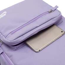 Nike HERITAGE EUGENE BKPK Unisex Casual Backpack, Sports Bag, Daily & Outdoor Travel Bag DB3300-515 - Hydrangea Purple/(Peak White) - View 11