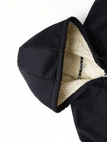 男士户外连帽运动套装（两件套），加厚抓绒卫衣+弹力腰运动裤，休闲百搭男士套装，冬季 - 彩色 - 查看 4