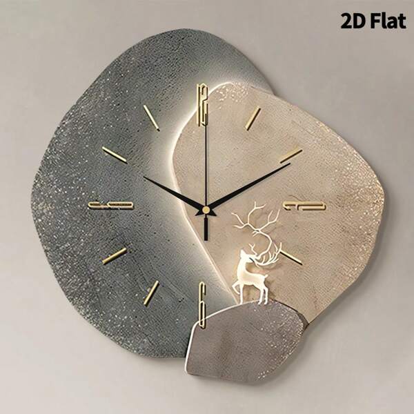 1pc Modern Elegant Decoration Wall Clock, Super Silent Quartz Movement, No Ticking, Suitable For Decorating Clocks In Living Rooms,Bedroom Room, Offices, Restaurant, And Cafes, Perfect Decorative Gift For Friends And Family Home Decor Room Decor