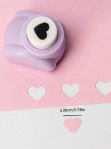 8PCS/1pc, Cute Heart-Shaped Paper Punch For DIY Handmade Art And Crafts - Multicolor - View 7