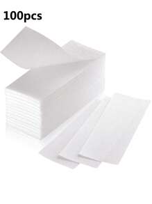 400/100/50 Peças de Papel Descartável para Remoção de Pelos, Tecido Não Tecido, Papel de Cera de Abelha Reforçado, Ferramenta Auxiliar para Espalhar o Creme para Remoção de Pelos de Salão de Beleza, Ferramenta de Remoção de Pelos de 2,55 Polegadas x 8 Polegadas, Unissex