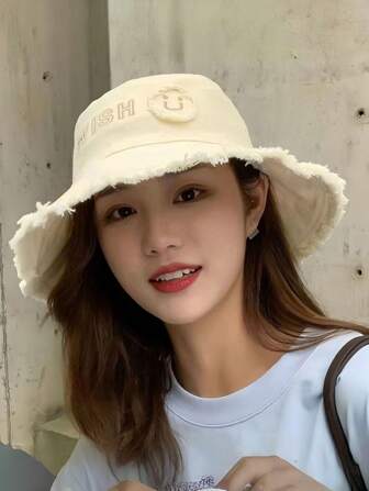 女士大檐帽日式防晒百搭渔夫帽夏季时尚防晒帽