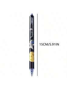 12 支宇航员可擦凝胶笔，0.5 毫米可擦滚珠笔，学校和办公用品，用于学校用品，返校 - 藍色 - 查看 2