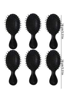 6/12 piezas Espejo de maquillaje pequeño y redondo, plegable y portátil, para uso diario y de viaje, regalo para el Día de la Madre (Negro)