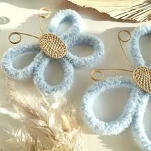 2pcs 3D Handmade Woven Butterfly Wall Decor, Nordic Boho Style! Cute Wall Hanging Ornaments For Kids Room, Living Room, Bedroom, Home Decor, Daily & Holiday, Shopping Mall Atmosphere Props, Create A Cozy Space - Multicolor - View 12