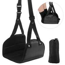 Reposapiés de avión, hamaca, asiento de viaje para coche, almohadilla para reposapiés, tren ajustable, almohadas portátiles para dormir, accesorios 0YAO - BK - Ver 1