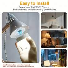 1 Piece, Multifunctional LED With Remote Control RGB Bulb, 3/15 Color Changes, Wall/Desktop Mounted Magnetic Bulb, Adjustable Brightness 3000K-6000K, Soft Bedside Night Light, Portable And Easy To Install, Suitable For Bedrooms, Living Rooms, Kitchens, Dining Tables