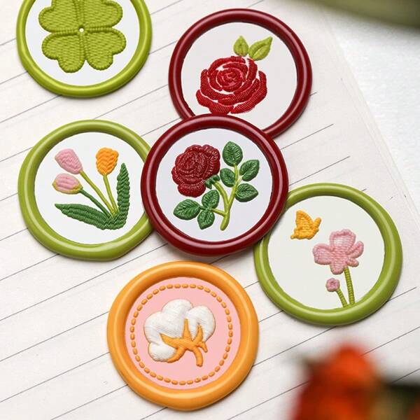 1 Pc, Knitted Series Wax Sealing Stamp Head, Suitable For Envelope Letter Paper/Wedding Invitation Letter/DIY Craft Stamp Decoration/Gift Decoration/Various Holiday Gifts