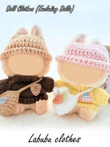 1pc Compatible With Labubu. Clothes Only (No Doll), Suitable For Labubu Dolls. Changeable Outfits, Party Costumes, Accessories. Father's Day, Mother's Day, Valentine's Day, Thanksgiving, Easter, Birthday And Holiday Gifts For Friends And Family, Wedding, Graduation Ceremony.