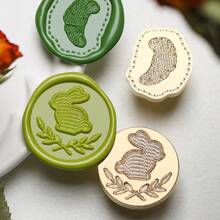 1 Pc, Knitted Series Wax Sealing Stamp Head, Suitable For Envelope Letter Paper/Wedding Invitation Letter/DIY Craft Stamp Decoration/Gift Decoration/Various Holiday Gifts,For School Supplies,Back To School