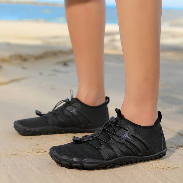 Calzado ligero sin cordones para mujer - Secado rápido, antideslizante, plano, ideal para nadar, bucear, navegar, practicar surf, vadear en la playa y deportes acuáticos