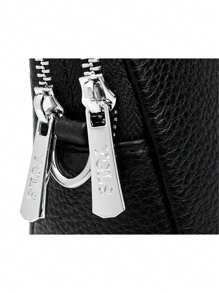 Bolso de mano de unicolor y suave para mujer, bolso de hombro cruzado de lujo de 2025 para mujer