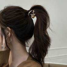 4pcs Fashion Acetate Contrast Color Hair Clips, Suitable For Daily Wear & Hair Decoration Hair Accessories Elegant Claw Clips
