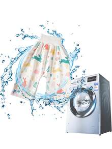 قطعة واحدة من سروال التعليم الحفاضة مقاوم للماء وعدم التسرب، قابل للتنفس لكل الفصول،مصنوع من مواد ناعمة ومريحة، قابل للغسيل وإعادة الاستخدام لأطفال الحضانة - متعدد الألوان - مشاهدة 7