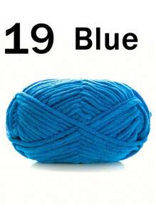 1/2 piezas de hilo de terciopelo suave, 50g/pieza, 60m/pieza, hilo grueso de punto a mano DIY, hilo Popsicle, hilo grueso de poliéster suave, adecuado para manualidades DIY, adecuado para tejer y ganchillo de bufandas, sombreros, zapatos, bolsos, cojines, muñecas, mantas, pantuflas, proyectos de ganchillo artesanal