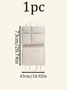 1pc Foldable Travel Organizer Bag, 6-In-1 Minimalist Design With Multiple Pockets, Portable Carry Bag For Storing Clothes, Pants, Shirts, Towels, Skincare, Cosmetics, Suitable For Travel, Vacation, Luggage, Back To School, Dorm, Halloween, Christmas