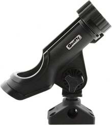 Soporte para Caña de Pescar con Ajuste de Ángulo, Base Universal y Diseño Anticorrosivo, Ideal para Botes y Embarcaciones - Negro - Ver 10