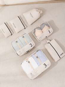 7pcs Packing Cubes Luggage Organizers, Travel Clothes Packing Bags For Suitcasetravel Essentials Travel Accessories Travel Bag Vacation Holiday Back To School School Stuff Dorm Room Essentials College