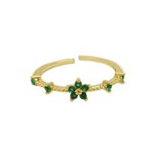 1pc Personalized Custom Gemstone Ring - Custom December Birthstone Small Flower Open Ring Custom Women's Fashion Ring As A Birthday Gift/Christmas Gift/Thanksgiving Gift/New Year Gift For Friends/Family/Partner