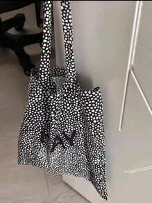 Sac à main en canevas de style Ins de Corée du Sud, sac de paille d'été léger et ample avec impression de papeterie, 100% sacoche, pour photos, courses, extérieur et autres utilisations