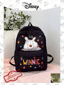 Disney 官方卡通背包 1 件官方授权 | /小熊维尼/史迪奇图案背包大容量书包带笔记本电脑隔层 | 休闲背包 | 运动包 | 卡通包 | 背包 | 学校背包非常适合女性/女孩/学生/青少年/毕业生日常使用、郊游、旅行、购物和返校可爱的背包书包 - 彩色 - 查看 15