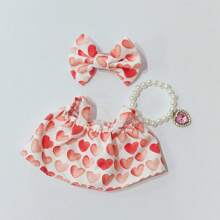 [Outfit + Collana solo] Vestiti compatibili con la bambola da 17 cm, accessori per vestire, con gonna alla moda, per bambole di 1a, 2a e 3a generazione, bambole Blindb, tuta, outfit estivo