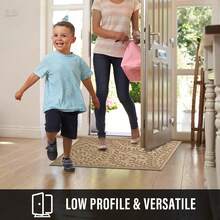 ¡RecomendadoHIYARD - Tapete absorbente para puerta delantera, atrapando la suciedad, interior y exterior, antideslizante, resistente a la decoloración, felpudo de perfil bajo para entrada, 29 x 17, color beige¡Top de Temporada - Azul - Ver 5