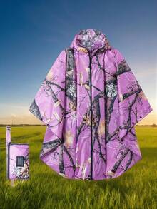 Lightweight Rain Poncho With Zipper, Waterproof Raincoat With Hooded And Pocket, Portable Rain Jacket For Adult Outdoor Activities Summer Cooling, Beach, Travel, Spring Summer Picks, Brides Maid Gifts, Room, Bedroom Decor, Bedroom Decor, Beach, Travel, For Men, For Women, Vacation,Cute Stuff - Multicolor - View 10