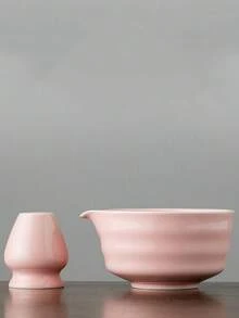 2pcs 500ml Ceramic Matcha Bowls, Whisk Set, Tools For Making Matcha, Desserts And Pastries, Tea Drinks, Tea Ceremony Accessories - Multicolor - View 1