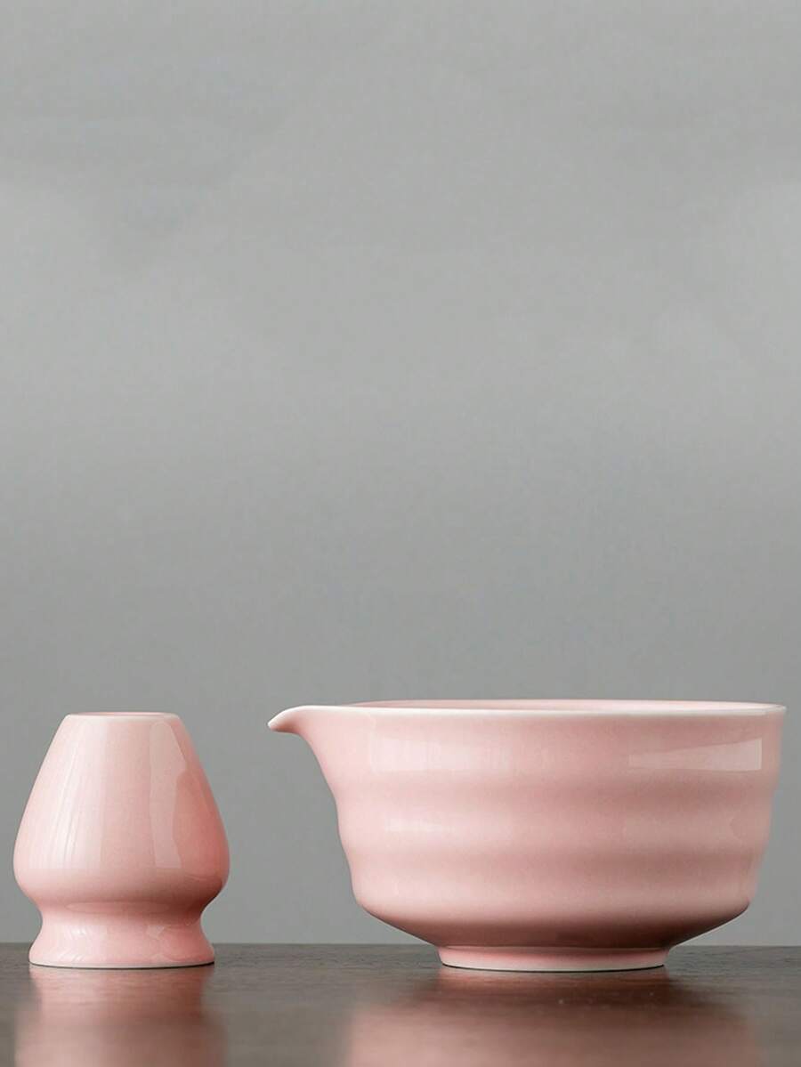 2pcs 500ml Ceramic Matcha Bowls, Whisk Set, Tools For Making Matcha, Desserts And Pastries, Tea Drinks, Tea Ceremony Accessories - Multicolor - View 1