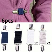 1/2/3/4/5/6件套新款连衣裙束带夹套装弹性衣夹收紧连衣裙开衫领夹衬衫夹后背束带女款