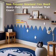 1pc Self-Adhesive Wear-Resistant Anti-Collision Wall Panel, Multi-Purpose Household Creative Wall Sticker, Nordic Minimalist Geometric Wall Decor, Polyester Felt Material Backdrop Cover, Suitable For Bedroom, Office, Classroom Wall Decoration, Reusable Photo Display Board, Memo Bulletin Board