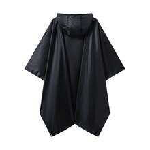 Poncho de ploaie multifuncțional 3 în 1 cu glugă și nasturi la decolteu, pelerină de ploaie portabilă cu buzunare, jachetă de ploaie ușoară pentru activități în aer liber pentru adulți