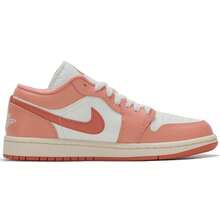 WMNS AIR JORDAN 1 LOW 篮球鞋，轻盈缓震，女士综合健身训练鞋，DC0774-180 - 帆白/茜草根紅 - 查看 2