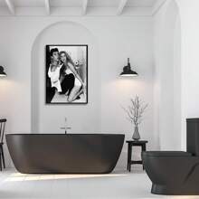 1pc,Kelly And Mr. BigWall Art,ModernleposterPrinting Canvas Painting, ,Home Decor,Room Decoration Stuff,Gift Ideas,Suitable For Decorative Painting Inbar,Hotel,Bedroom,Living Room19.7*27.6 Inch, Frameless Gifts Birthday Graduation