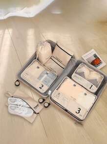 7pcs Packing Cubes Luggage Organizers, Travel Clothes Packing Bags For Suitcasetravel Essentials Travel Accessories Travel Bag Vacation Holiday Back To School School Stuff Dorm Room Essentials College