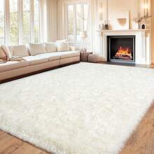WISH TREE 8x10 Area Rugs For Living Room, Fluffy Shaggy Rug Soft ...