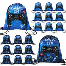 5pcs Sports Drawstring Bags, Football/Rugby/Basketball Styles, Water-Resistant Polyester Children Backpack - Multicolor - View 10