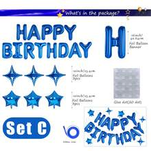 40 Inch Large Numbers Balloons ,Foil Mylar Big Number Balloons For Birthday Party Supplies Decorations - Blue - View 22