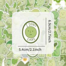 50张时尚乙烯基贴纸，适用于剪贴簿、日记本、笔记本、笔记本电脑、保险杠、滑板、水瓶、电脑、手机，是返校季剪贴簿用品的必备品，趣味贴纸，笔记本电脑贴纸，Kindle手机贴纸。 - 彩色 - 查看 2