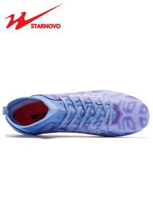 STARNOVO Men's Football/Soccer Cleats, TPU Studs Non-Slip Durable Outsole, Knitted Elastic Collar Comfortable Breathable Lining, Suitable For School Soccer Training/Youth World Cup Match, High Quality And Cost-Effective