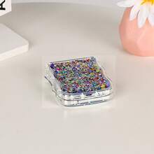 1 Ốp lưng điện thoại silicon lỏng chống sốc hình học lấp lánh nhiều màu sắc có thể gập lại tương thích với Samsung Galaxy Z Flip3 5G, Galaxy Z Flip4 5G, Galaxy Z Flip5 5G, Galaxy Z Flip6 5G, Galaxy Z Flip7 5G - Nhiều màu - Xem 5