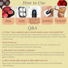 四头专业强力塑形按摩器，无线电动瘦身仪，手持提拉紧致工具，适用于手臂、腿部、背部、腹部、大腿、臀部 - 白色 - 查看 11