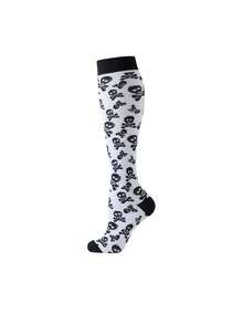 1 Pair Women Compression Socks, Knee High Socks, Cute Nurse Compression Socks, Y2k, Cozy