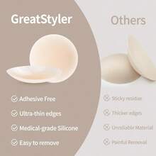 Cake Nipple Covers Non Adhesive Silicone Nipple Pasties For Women Reusable Nipple Covers No Show