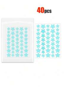 480pcs Pink, Black, White, Blue, Purple, Green, Star E-Star Facial Stickers, A Must-Have For Taking Photos, Facial Painting, Suitable For Various Parties, Gatherings, And Fun Activities.
