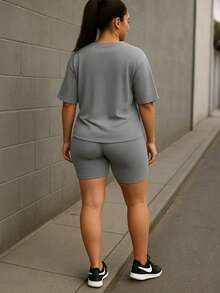 Women Two-Piece Outfits - Grey - View 4