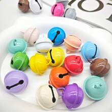 15/30 Pieces Small Metal Bells Home Decoration Jewelry Metal Bell Diameter Crafts, Colorful Metal Bells - Necklace Accessories For Cats And Dogs, Candy Color Bells, Multifunctional Decorative Bells, Can Be Used For Training Toys & Pet Decorations, 22MM Colorful Porcelain Bell Pendant Perfect For DIY Christmas Decorations, Keychains & Jewelry Accessories, Christmas Decorations, DIY Keychains, Holiday Parties & Pet Collars