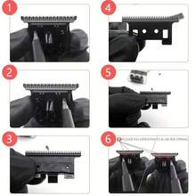 Kemei KM-2299 男士专业无绳理发器，胡须剃须刀，复古理发器，USB 充电式理发器，男士理发机，美容套装 - 彩色 - 查看 12